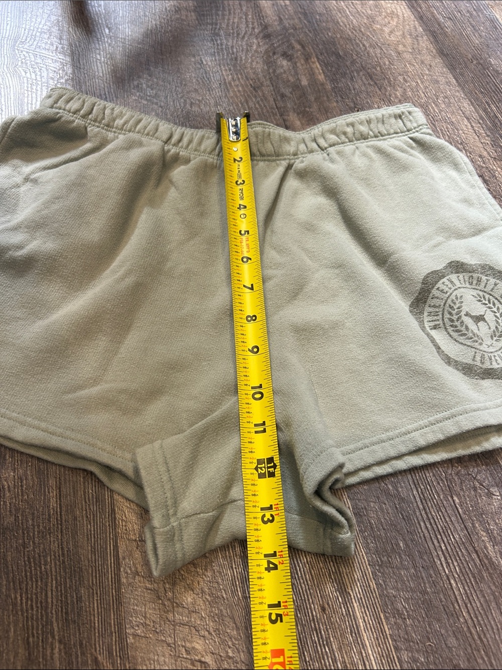 PINK Victoria's Secret Light Sage Green Athletic Shorts Size Medium - Picture 6 of 6